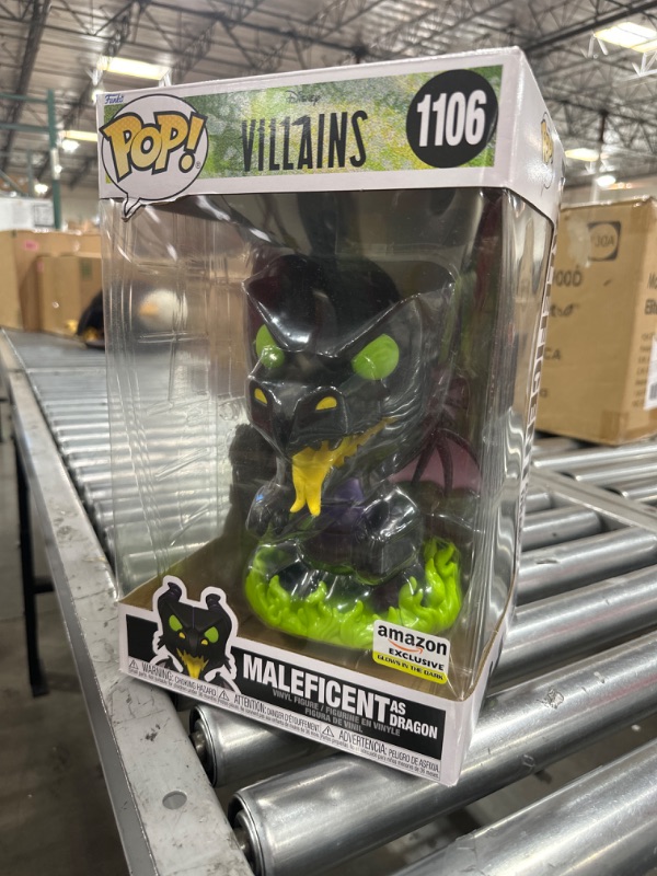 Photo 2 of Funko Pop! Jumbo: Disney - Maleficent Dragon, Amazon Exclusive (Glow in The Dark)