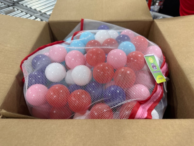 Photo 2 of Click N' Play Pastel Colors Ball Pit Balls for Kids, 200 Pack - Plastic Refill Balls, Phthalate & BPA Free, Reusable Storage Bag with Zipper, Gift for Toddlers and Kids, Plastic Balls for Ball Pit