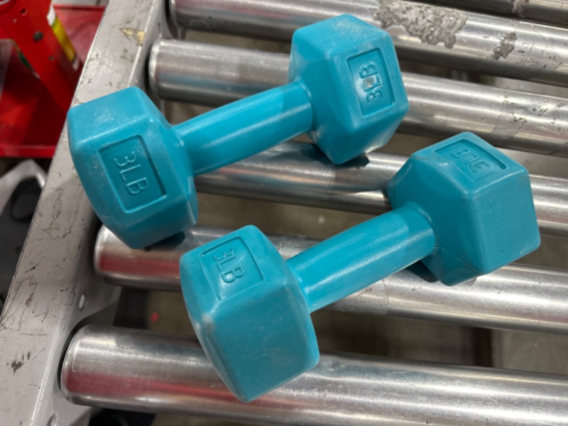 Photo 1 of 2 PC BLUE 3LB WEIGHTS 