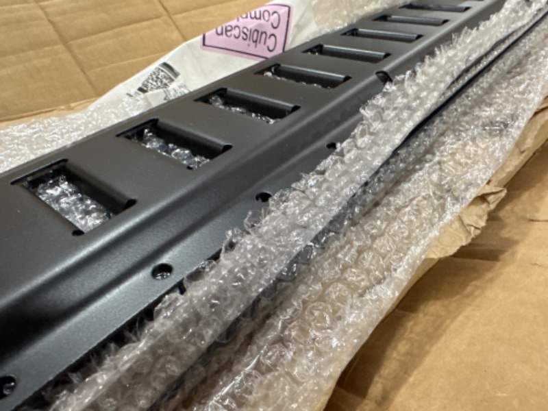 Photo 3 of 4utoHydra E Track Rail - 5 ft / 6 Pack - Horizontal - Galvanized/Black Painted - Etrack Tiedown Rail - e-Track Trailer Packages Load System - Truck Bed tiedown Anchors Rails
