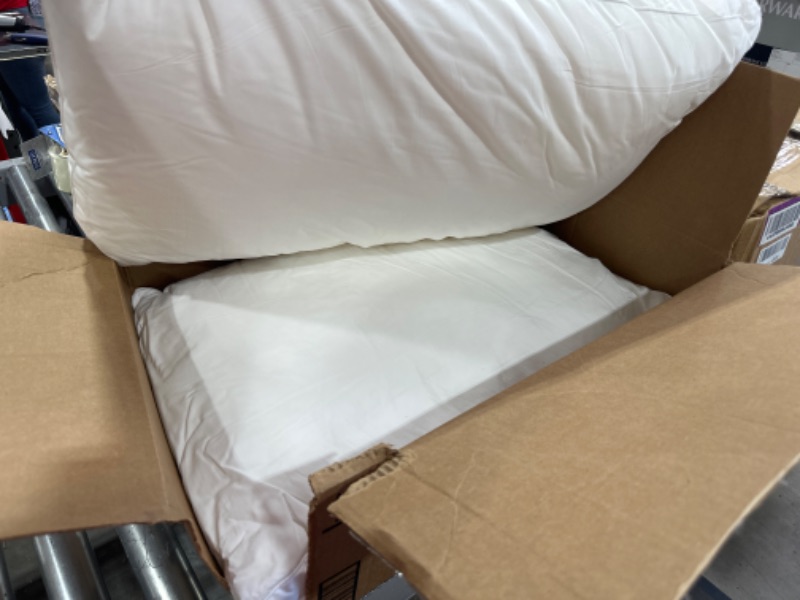 Photo 2 of 2 PACK WHITE PILLOWS PLUSH DOWN STANDARD SIZE 