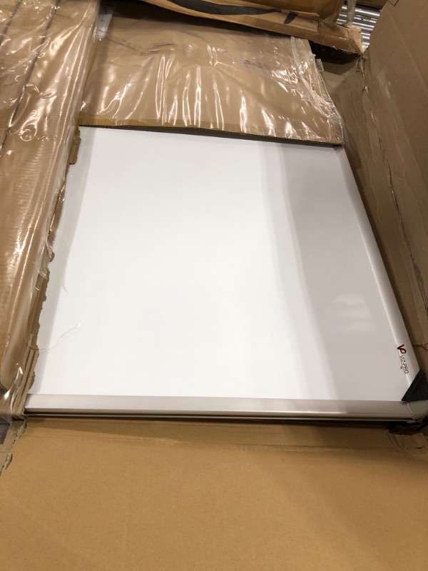 Photo 2 of VIZ-PRO Double-Sided Magnetic Mobile Whiteboard, 48 x 36 Inches, Steel Stand 48x36 Inches Silver