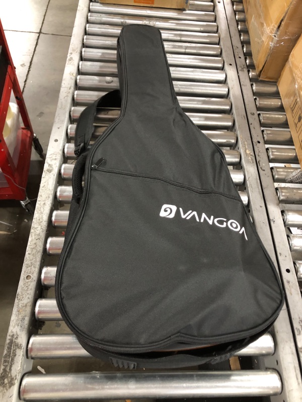 Photo 2 of 12 String Acoustic Guitar Cutaway,Adjustable Truss Rod Full Size Bundle with Gig Bag,Tuner,Strings,Strap, Picks, Black By Janerock
