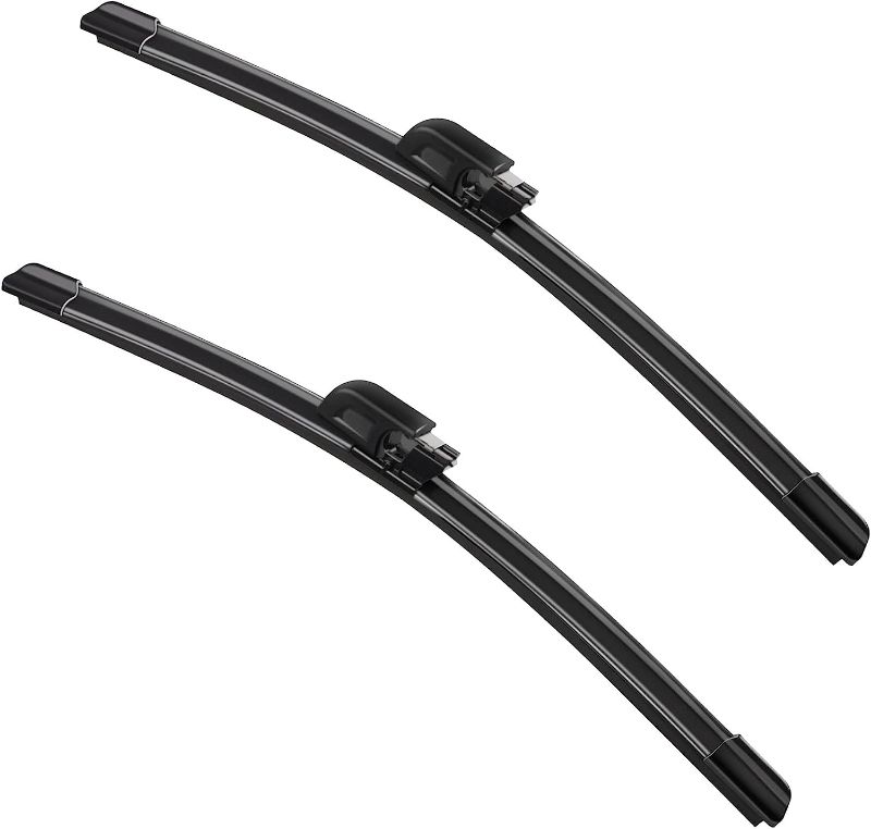 Photo 1 of 2 Factory Wiper Blades Replacement for Mercedes-Benz 2003-2008 C CLK Class Audi A8 S8 2002-2009 Original Equipment Replacement Wiper Blade Set- 22"+22" (Set of 2) 