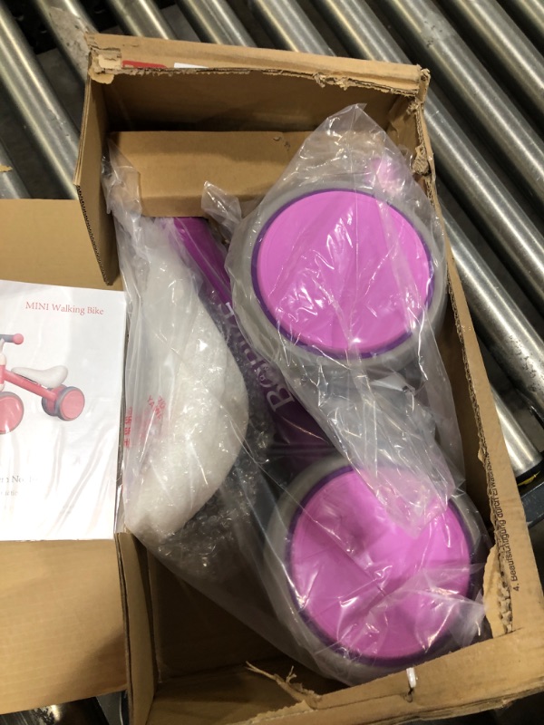Photo 1 of Baby Balance Bike Toys for 1 Year Old Gifts Boys Girls 10-24 Months Kids Toy Toddler Best First Birthday Gift Children Walker No Pedal Infant 4 Wheels Bicycle … (Purple)