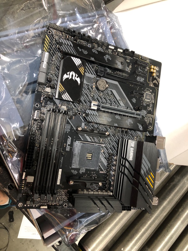 Photo 2 of ASUS TUF Gaming B550-PRO AMD AM4(Ryzen 5000/3000) ATX Gaming Motherboard (PCIe 4.0,12+2 Power Stages,2.5Gb LAN,USB 3.2 Gen 2 Type-C®,Front USB Type-C®, BIOS Flashback, Addressable Gen 2 RGB Header)