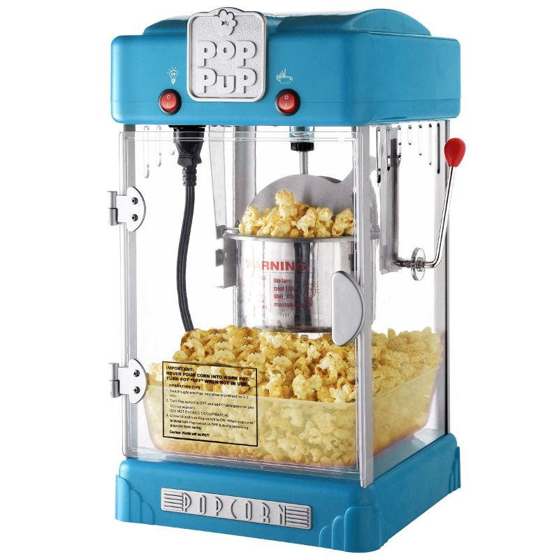 Photo 1 of Pop Pup Countertop Popcorn Machine – 2.5oz Kettle with Measuring Spoon, Scoop