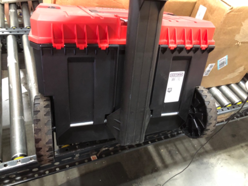 Photo 1 of CRAFTSMAN VERSASTACK Rolling Tool Box with Wheels, Lockable, Red, 20 Inch (CMST17835) Rolling Box