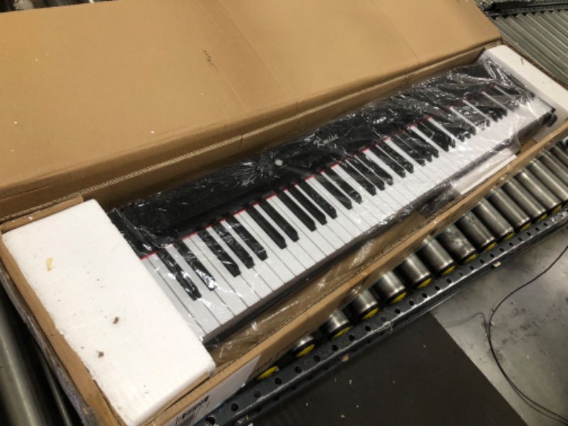 Photo 1 of Kmise Digital Piano 88 Key Full Size Semi Weighted Electronic Keyboard with Music Stand,Power Supply,Sustain Pedal,Bluetooth,MIDI,for Beginner Professional at Home/Stage 88 Key Keyboard Piano