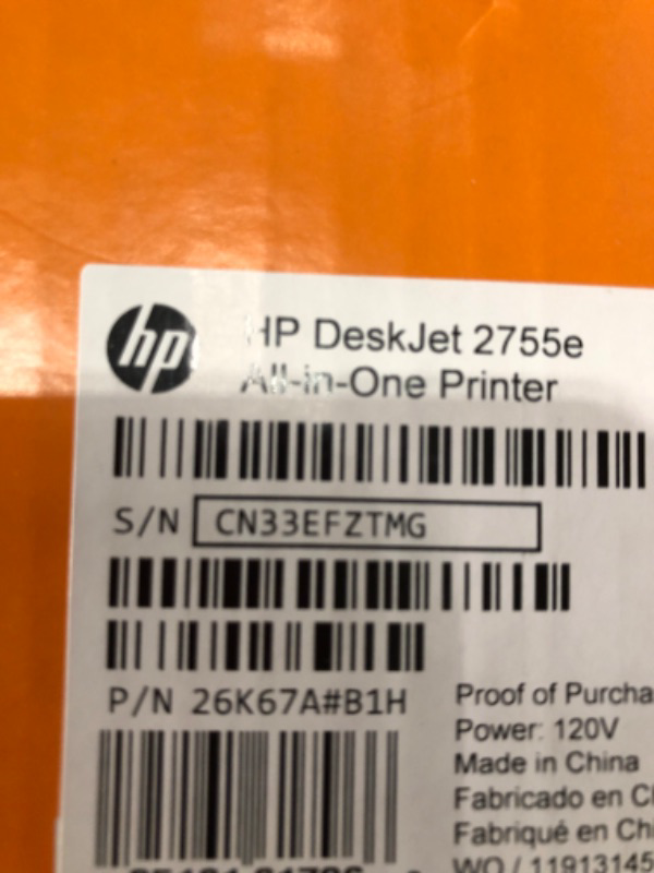 Photo 4 of DeskJet 2755e Wireless Inkjet Printer 