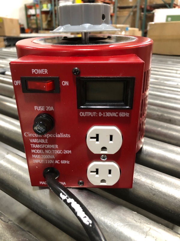 Photo 1 of Circuit Specialists - 20A Variable Transformer with Curent & Voltage LCD Displays & 2 Outlets - Adjustable Regulator - Voltage Tester - Power Supply - Adapter & Watt Meter - Testing Equipment
