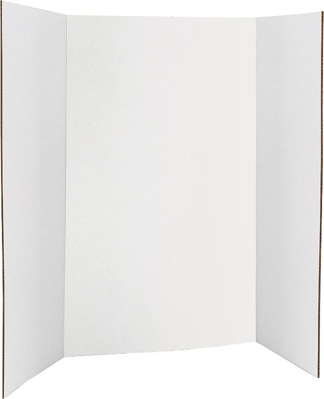 Photo 1 of  Trifold Poster Board 36" x 48" White Presentation Board Science Fair Display Boards - for School, Fun Projects and Business Presentations - by Emraw 