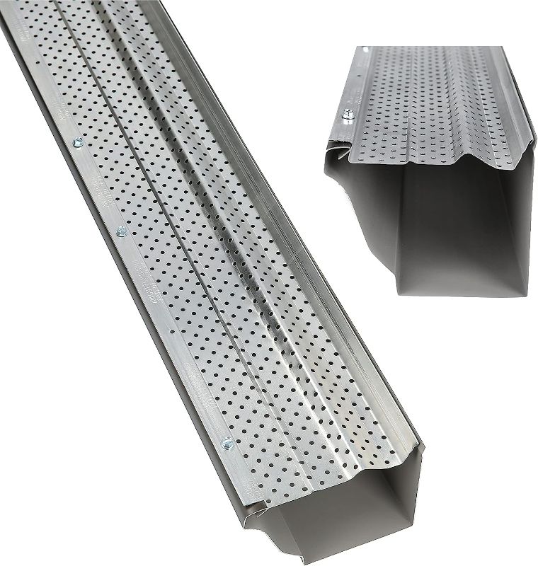 Photo 1 of  A-M Gutter Guard - Aluminum 6" (100 Feet, Mill Finish) 