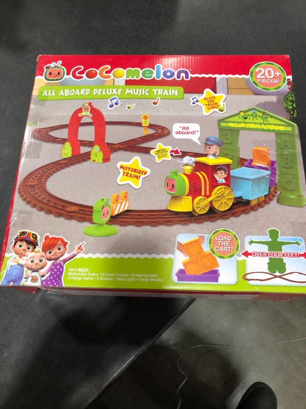 Photo 2 of CoComelon All Aboard Musical Train with Bonus Pieces, Officially Licensed Kids Toys for Ages 18 Month, Gifts and Presents, Amazon Exclusive