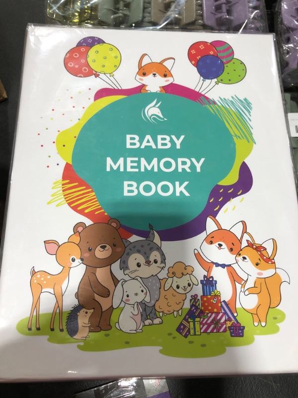 Photo 2 of Clever Fox Baby Memory Book for Boys & Girls – First Years Baby Memory Journal with Keepsakes Pocket – Baby Album for Photos, Memories & Milestones – Years 1-5, Hardcover, 8x10.5? (Yellow)