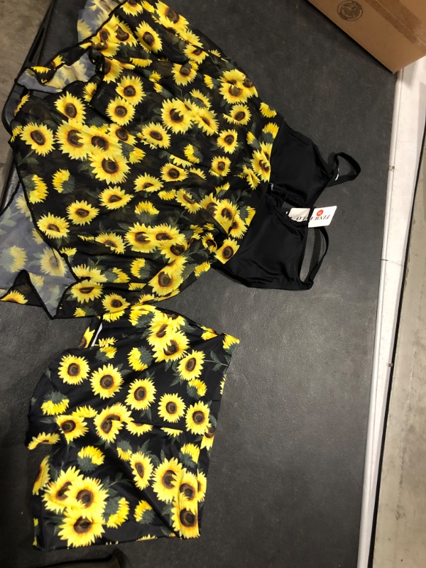 Photo 1 of Finwanlo womens two piece swimsuits sunflower small 