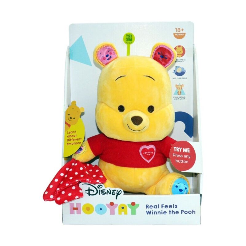 Photo 1 of Disney Hooyay Real Feels Winnie the Pooh,Interactive Buttons on His Ears, Feet.

