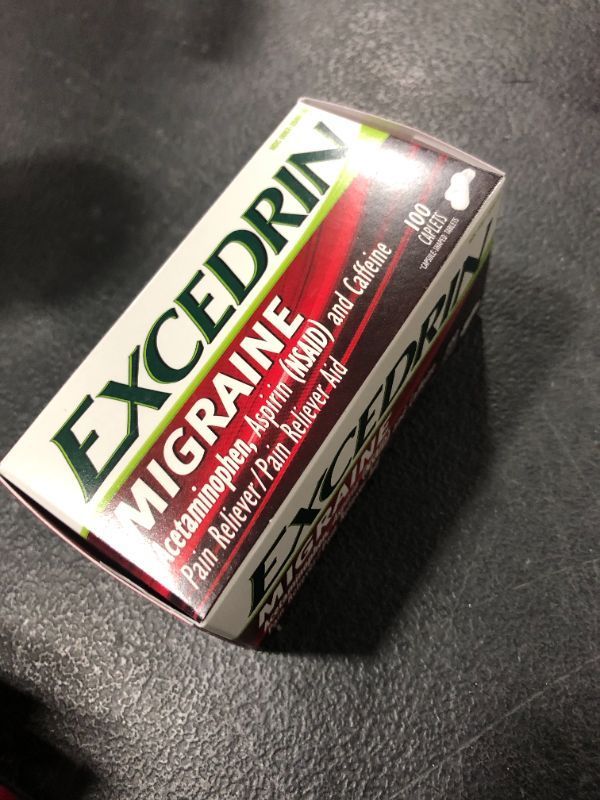 Photo 2 of Excedrin Migraine Medicine Caplets for Migraine Headache Relief, 100 Count
