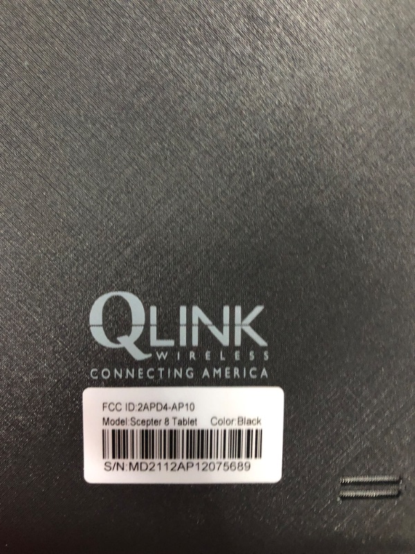 Photo 5 of Q Link Wireless Scepter 8" 16GB Wi-Fi Tablet - Black
