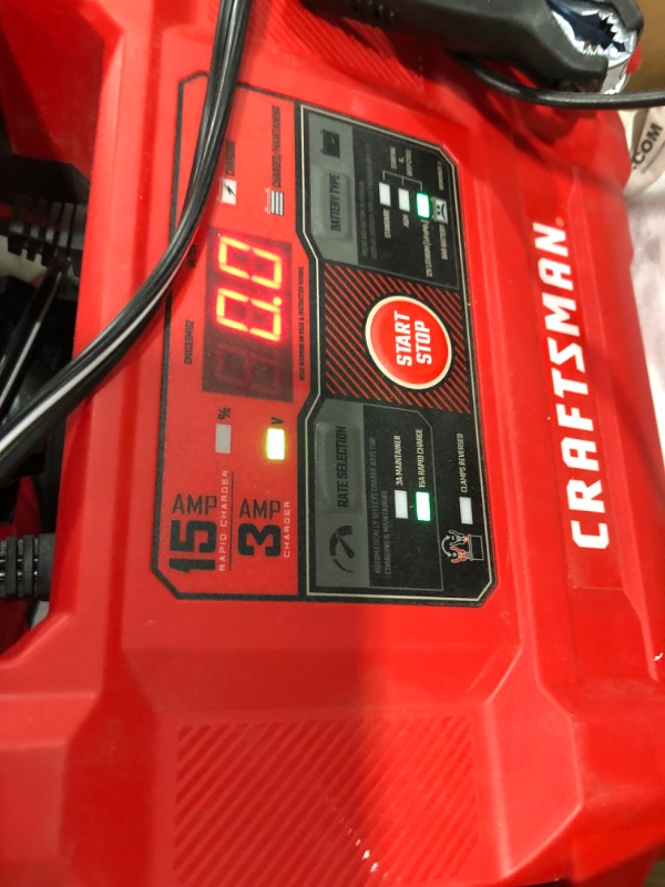 Photo 2 of CRAFTSMAN CMXCESM162 15A 6V/12V Automotive Battery Charger and Maintainer