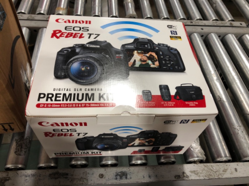 Photo 4 of Canon EOS Rebel T7 DSLR Camera|2 Lens Kit with EF18-55mm + EF 75-300mm Lens, Black