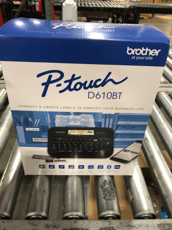 Photo 2 of Brother P-Touch PT- D610BT Business Professional Connected Label Maker | Connect and Create via Bluetooth® on TZe Label Tapes up to ~1 inch