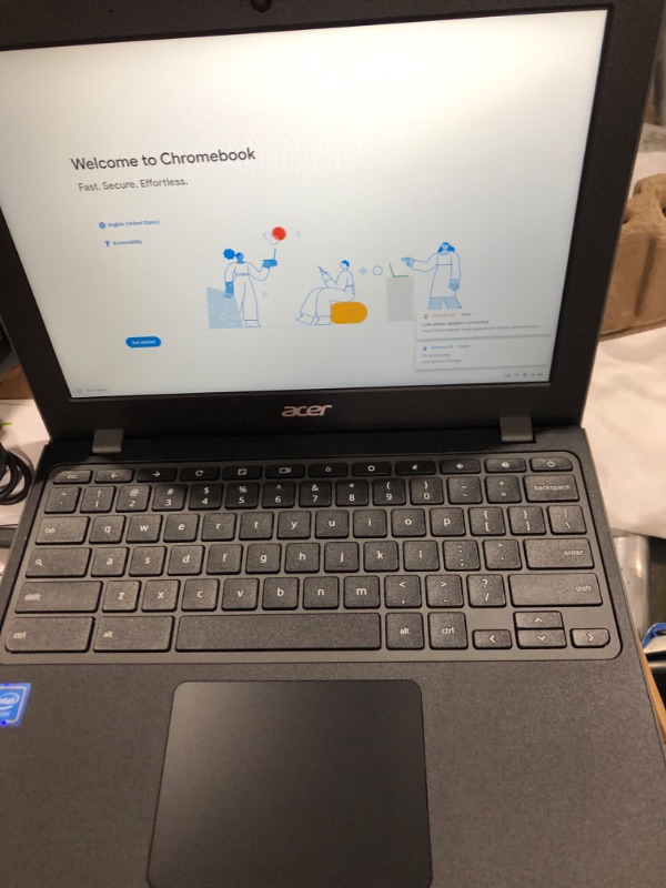 Photo 2 of Acer Chromebook 512 Laptop | Intel Celeron N4020 | 12" HD+ Display | Intel UHD Graphics 600 | 4GB LPDDR4 | 32GB eMMC | Intel 9560 802.11ac Gigabit WiFi 5 | MIL-STD 810G | Chrome OS | CB512-C1KJ Chromebook only