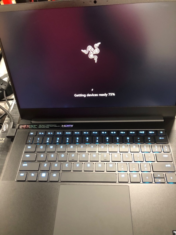 Photo 4 of Razer Blade 14 Gaming Laptop: AMD Ryzen 9 6900HX CPU - NVIDIA GeForce RTX 3070 Ti - 14" QHD 165Hz - 16GB DDR5 RAM - 1TB PCIe SSD -  - Ultra-Thin - CNC Aluminum - Chroma RGB
