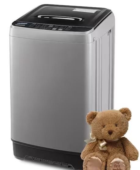 Photo 1 of 1.39 cu.ft. Top Load Washer in Gray with 17.8 lbs Large Capacity, 8 Water Level and Max Spin Speed 1000 RPM
