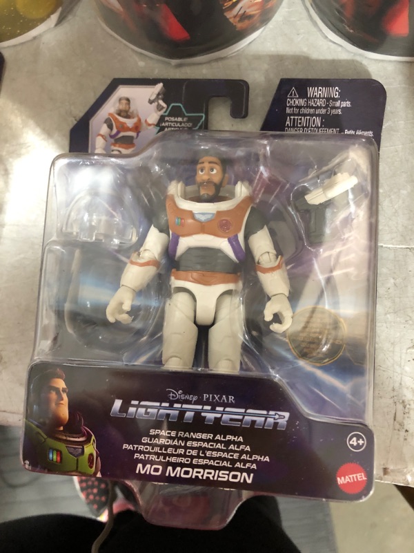 Photo 2 of Disney Pixar Lightyear Space Ranger Alpha Mo Morrison Authentic Action Figure 5 Inch Scale witth 14 Posable Joints, Movie Collectible 4 Years & Up