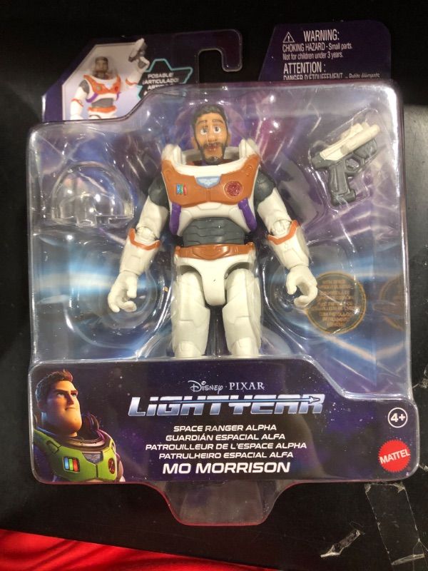 Photo 2 of Disney Pixar Lightyear Space Ranger Alpha Mo Morrison Authentic Action Figure 5 Inch Scale witth 14 Posable Joints, Movie Collectible 4 Years & Up