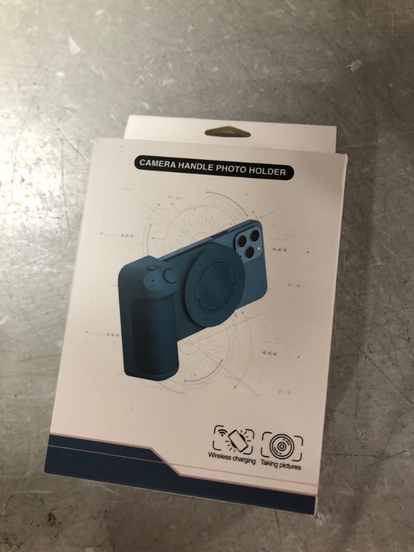 Photo 1 of Magnetic Camera Handle Bluetooth Bracket, Smartphone Camera Grip, with Bluetooth Wireless Camera Shutter, Suitable for iPhone Samsung Android Video Shooting?Magnetic Camera Handle(Light Purple)