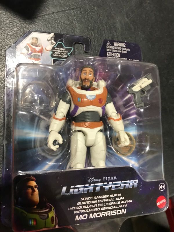 Photo 2 of Disney Pixar Lightyear Space Ranger Alpha Mo Morrison Authentic Action Figure 5 Inch Scale witth 14 Posable Joints, Movie Collectible 4 Years & Up