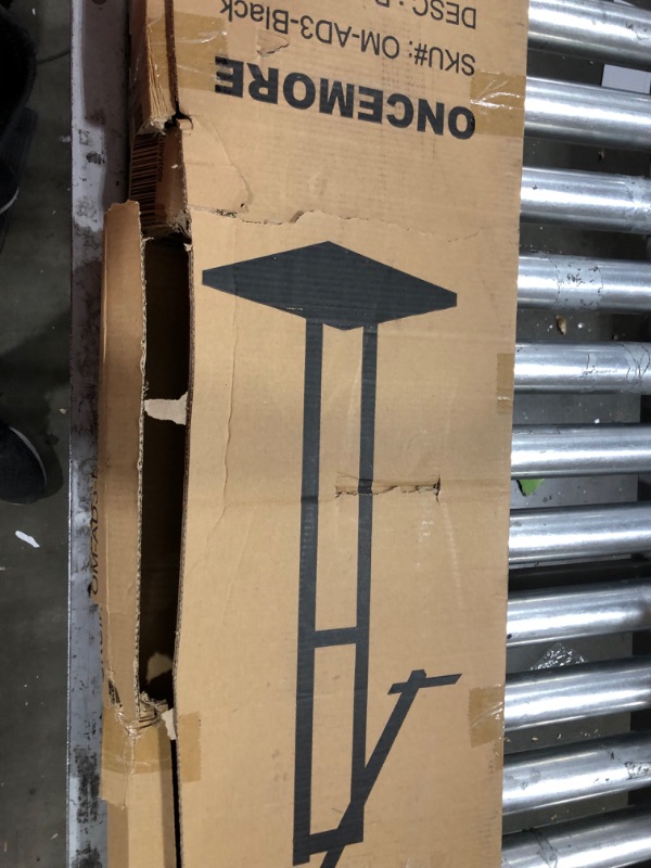 Photo 3 of Heavy Duty Sign Stand, Floor Poster Board Stand, Adjustable Metal Sign Holder Height Up to 60 Inches and 180° Rotation Display Standing Pedestal for Board & Foam, Black