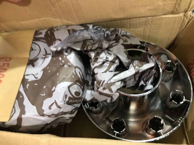 Photo 2 of 2PCS Replacement for 2005-2018 F-350 F350 Dually Front 4X4 Open Chrome Wheel Center Hub Cap Replaces 5C3Z1130TA
