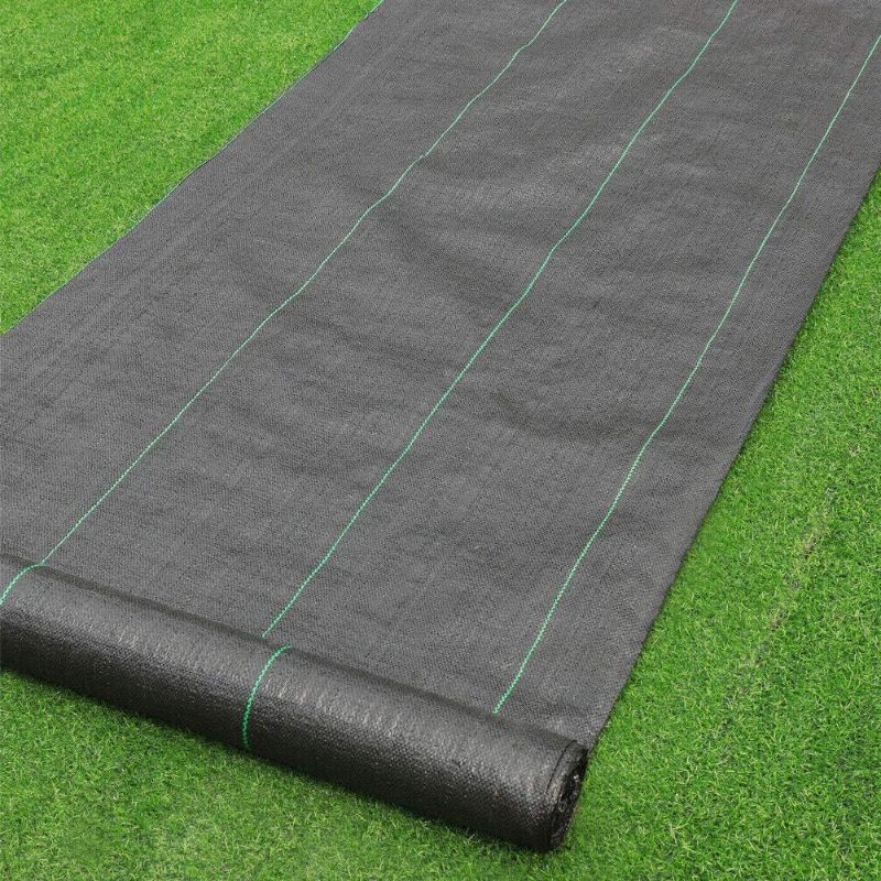 Photo 1 of · Petgrow · Heavy Duty Weed Barrier Landscape Fabric for Outdoor Gardens, Non Woven Weed Blockr Fabric - Garden Landscaping Fabric Roll - Weed Control Fabric in Rolls?5FTX100FT?
