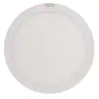 Photo 1 of 11 in. 12.5-Watt Dimmable White Integrated LED Edge-Lit Round Flat Panel Flush Mount Ceiling Light Color Changing