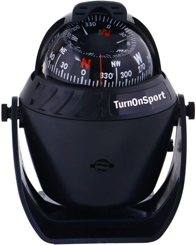 Photo 1 of Boat Compass Dash Mount Flush - Boating Compass Dashboard Suction - Navigation Marine Compass Boats Surface Mount - Illuminated Dashboard Compass Ship - Electronic Sea Compass 