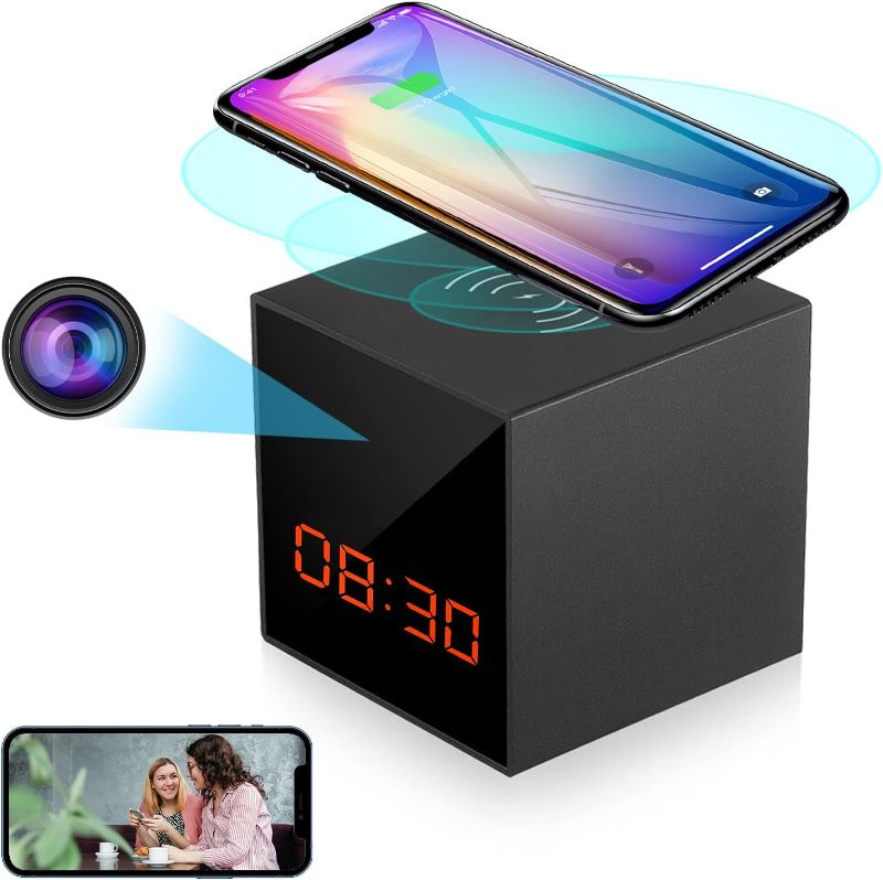 Photo 1 of LIZVIE Hidden Camera Clock Smart Charger Cam with Full HD1080P, Motion Detection with Smart APP Control, Spy Camera and Night Vision