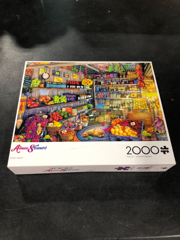 Photo 2 of Buffalo Games 2000-Piece Aimee Stewart Farm Fresh Jigsaw Puzzle
