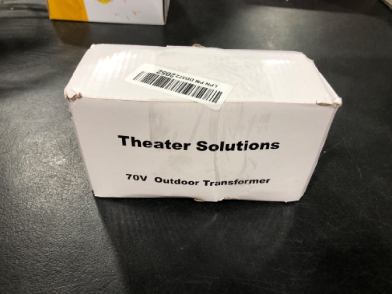 Photo 2 of Theater Solutions 70V Indoor or Outdoor 70 Volt External Speaker Transformer Weatherproof, Grey