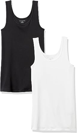 Photo 1 of Amazon Essentials Women's Slim-Fit Tank, Pack of 2 Size 2XL