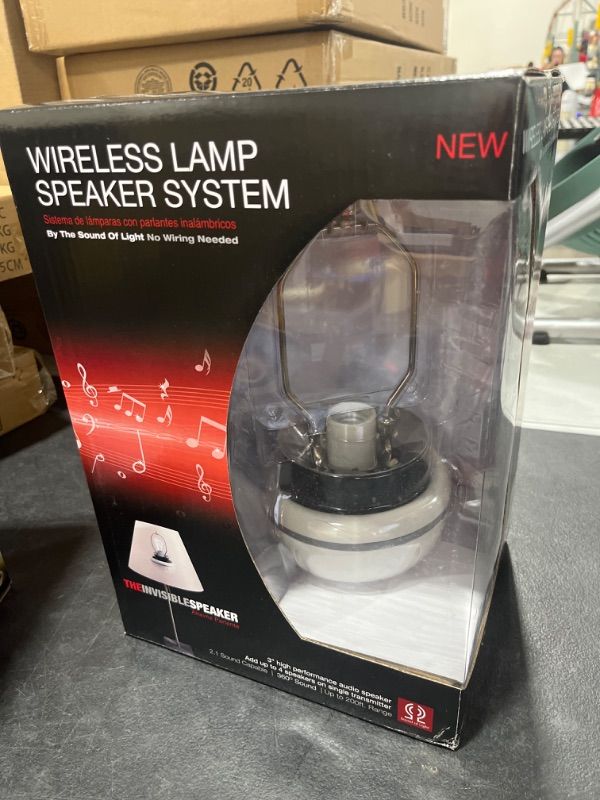 Photo 2 of SCE SOL 1100-SYS Wireless Lamp Speaker by The Sound of Light -SEALED - 
