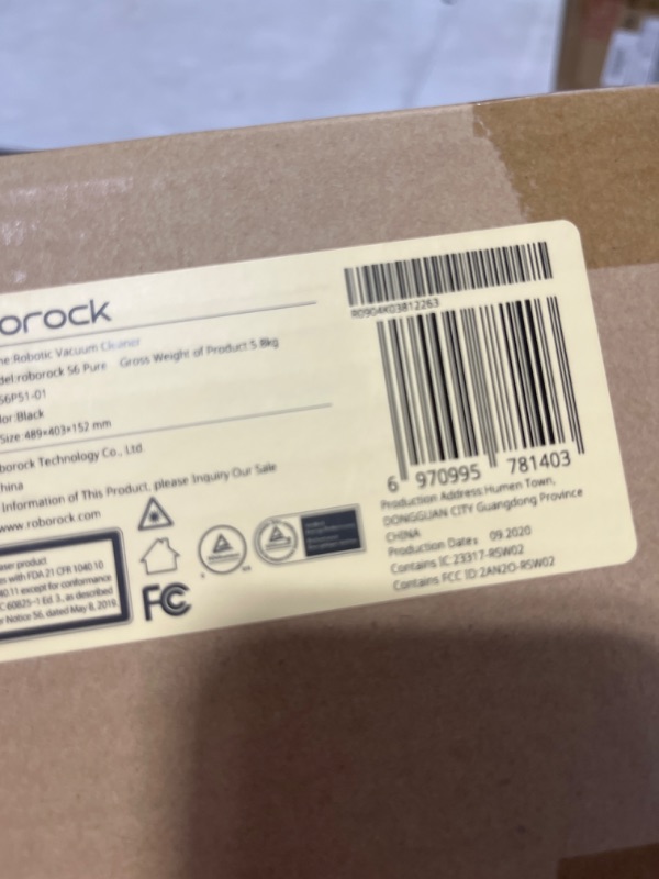 Photo 5 of Roborock S6 Pure Robot Vacuum and MOP Multi-floor Mapping WiFi Connected, Black
