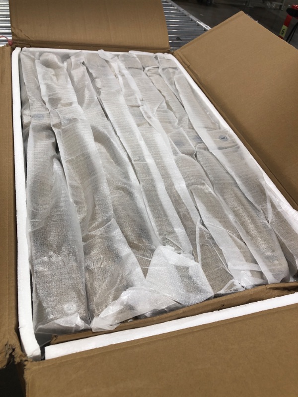 Photo 1 of Ball & Cast 30 Inch Seat Height Pub Stool Upholstered Kitchen Bar Stools Weathered Oak Finish,Grey Fabric 2-Pack Brushed Oak&grey-30"h,2 Pack