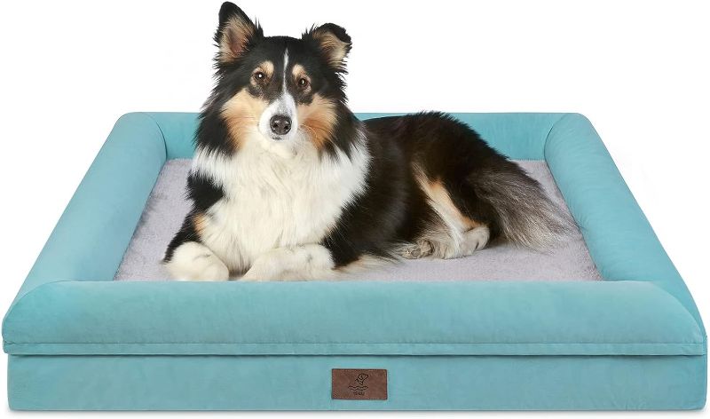 Photo 1 of Yiruka XL Dog Bed, Orthopedic Dog Bed with Egg Crate Foam, Washable Dog Bed with Removable Cover, Extra Large Dog Bed up to 90lbs
