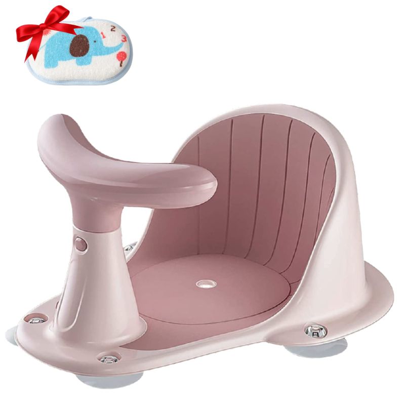 Photo 1 of Baby Bath Seat for Babies 3 Months & Up - Infant Bathtub Seats for Sitting up in The tub - Bath Tub Seater for Baby, Blue/Orange
