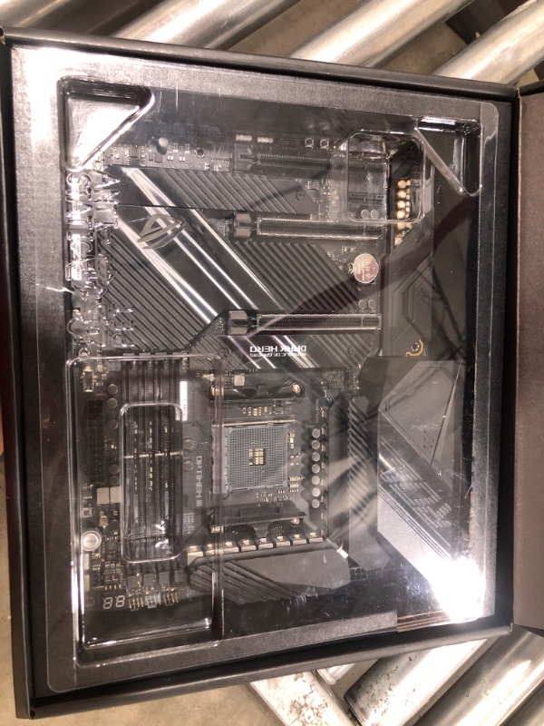 Photo 2 of ASUS ROG Crosshair VIII Dark Hero AMD AM4 X570S Zen 3 Ryzen 5000 & 3rd Gen Ryzen ATX Gaming Motherboard 
