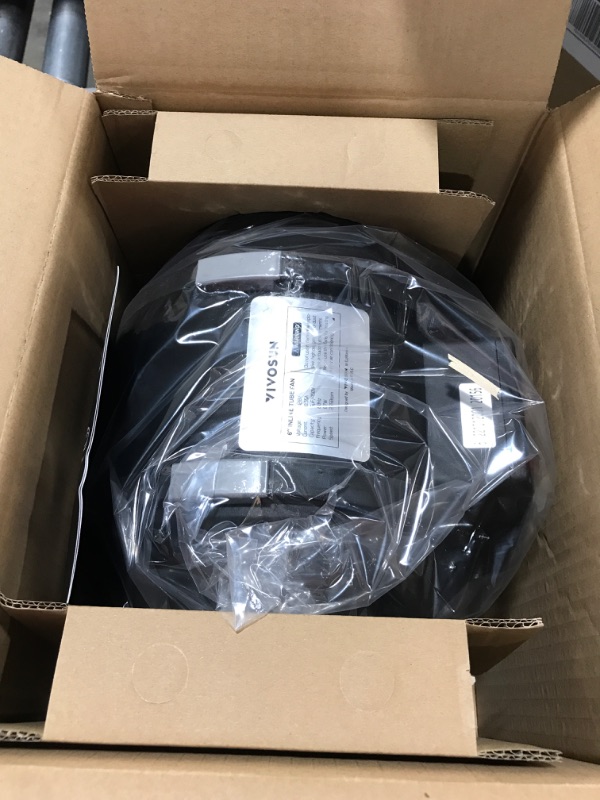 Photo 1 of VIVOSUN Air Filtration Kit, 6” 390 CFM Inline Ventilation Fan with Speed Controller, 6” Black Carbon Filter and 8’ of Black Ducting for Grow Tent, Planting room, Air Circulation 6 Inch Black Filter+black Ducting