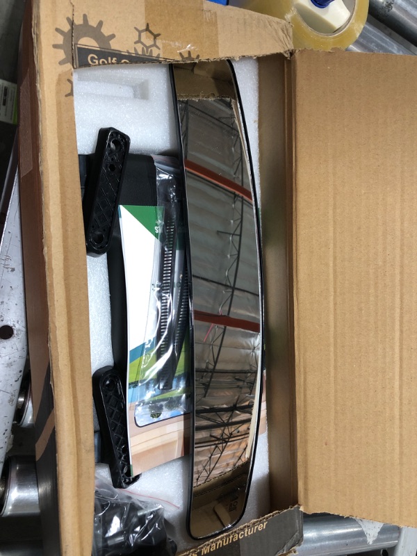 Photo 2 of 10L0L Newest Golf Cart Mirrors Contains Folding Side Mirrors and Rear View Mirror Universal for Club Car DS Precedent/EZGO TXT RXV/Yamaha